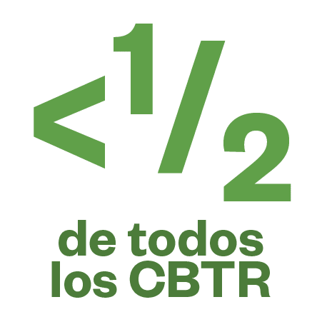 Menos de la mitad de todos los CBTR
